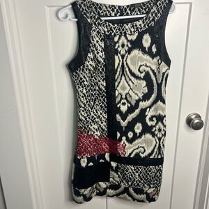 Desigual black and white dress size 38